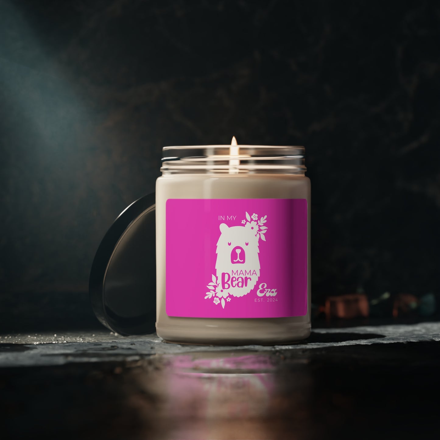 In My Mama Bear Era Candle, Personalized Gift for Mother, Pink 100% Vegan Soy Wax Scented Candle Eco-Friendly Long-Lasting Candle - HolidayShoppingFinds