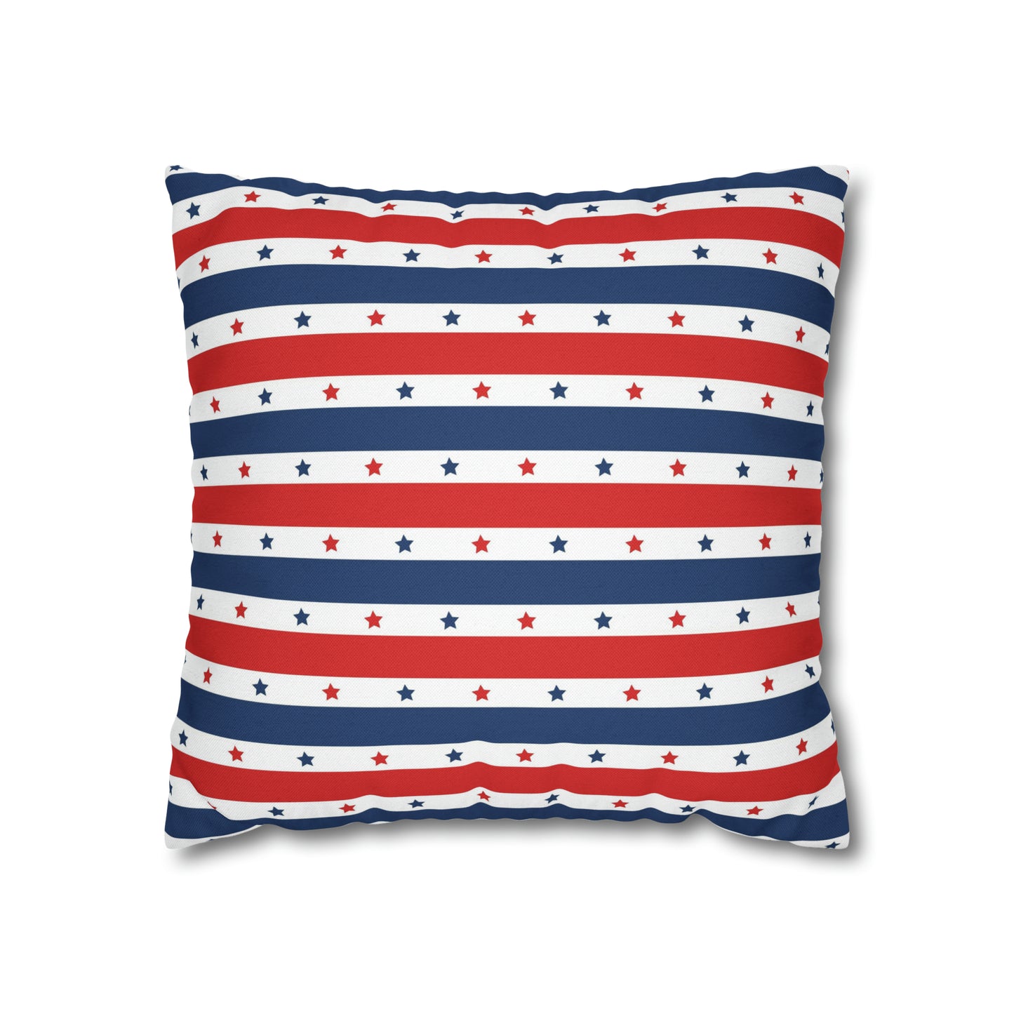 Patriotic Pillowcase, Stars & Stripes American Flag Accent Pillow Cover, Veterans 4th of July Memorial Day Home Decor - HolidayShoppingFinds