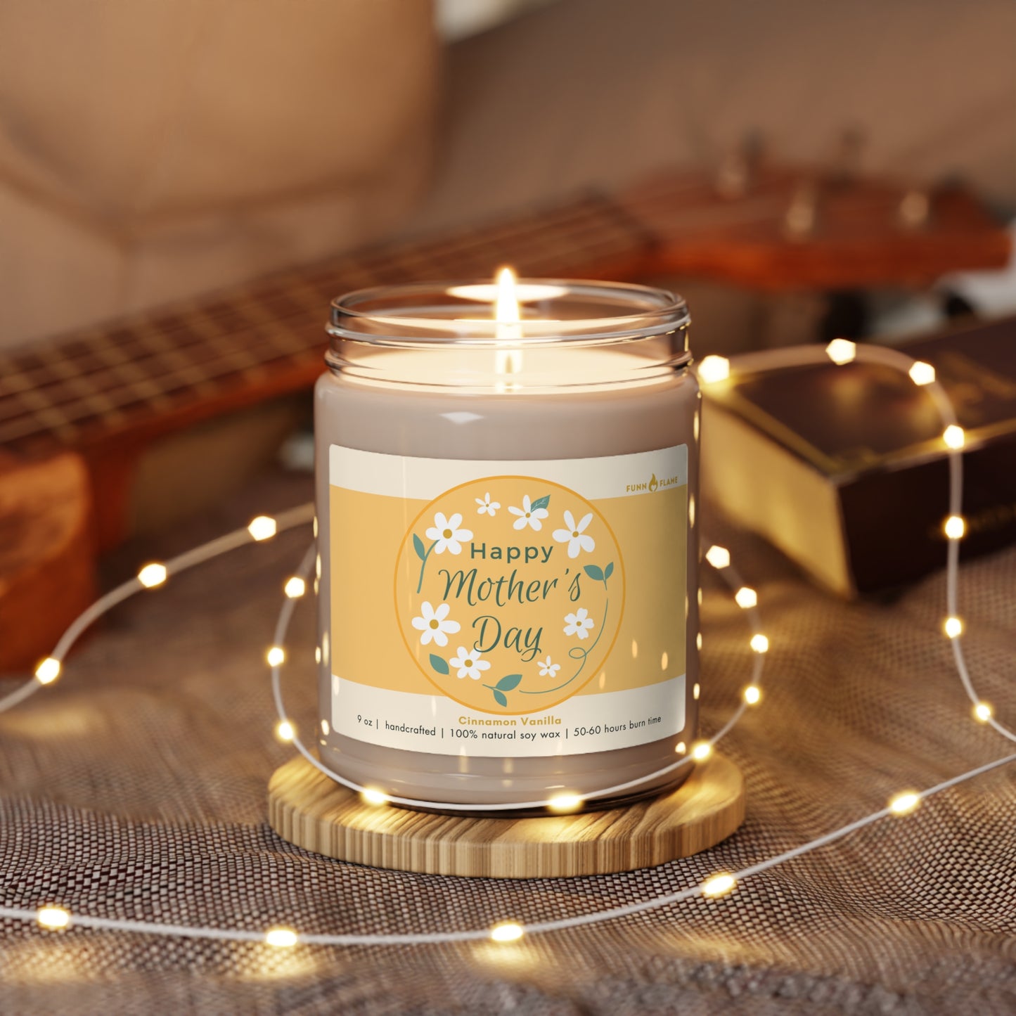 Happy Mother's Day Candle, Gift for Mom, 100% Vegan Soy Wax Scented Candle, Eco-Friendly Candle - HolidayShoppingFinds