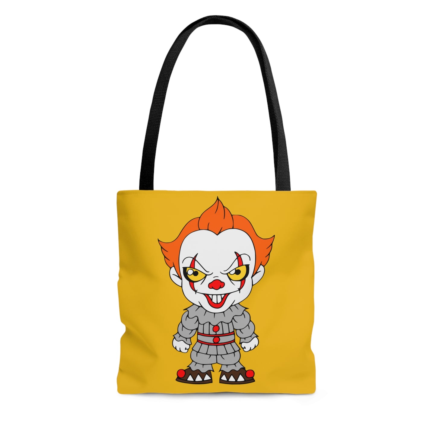 IT Pennywise Tote Bag, Halloween Horror Movie Fan Gift, Yellow Handbag, Trick or Treat Bag Small - HolidayShoppingFinds