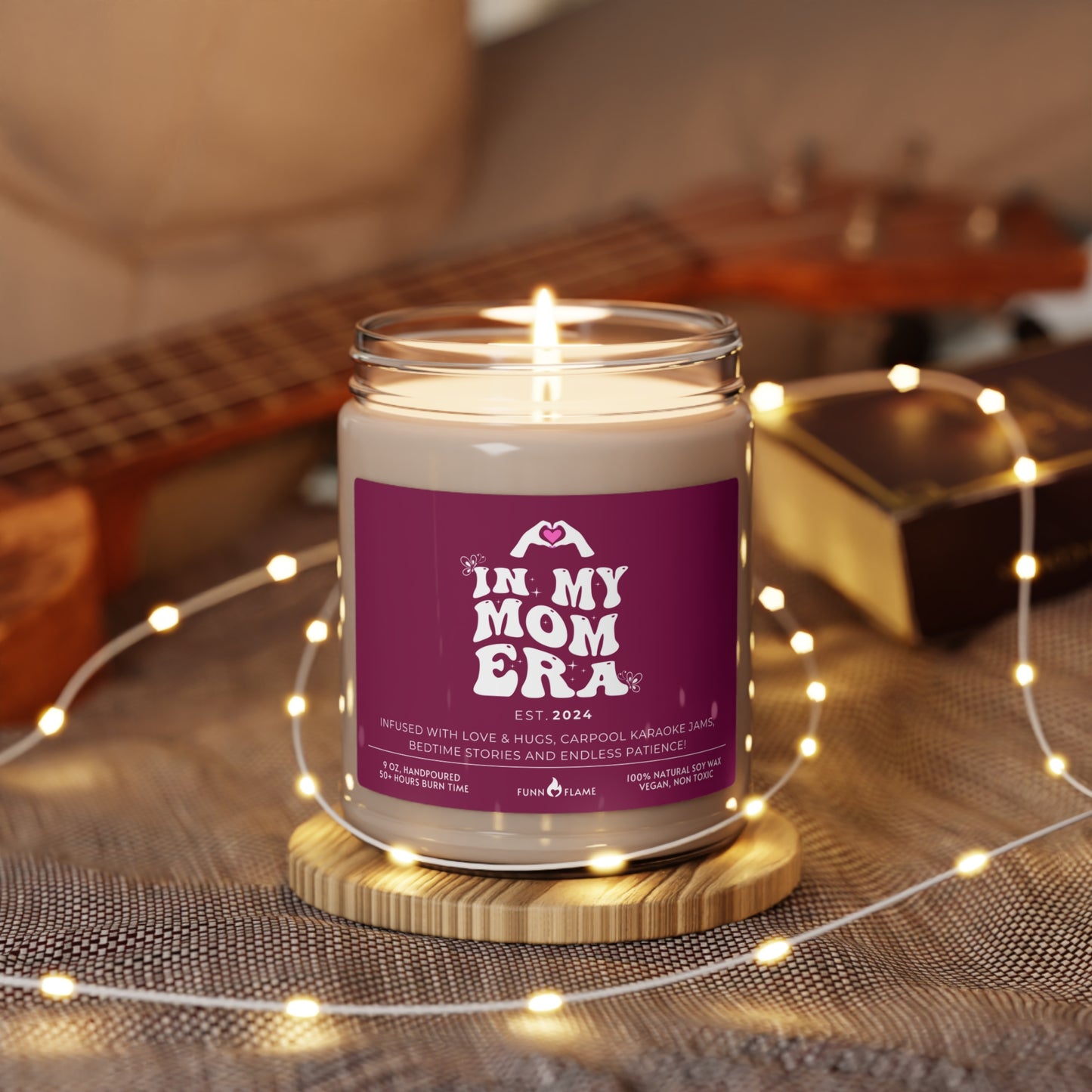 In My Mom Era Custom Candle, Gift For Moms, Personalized Scented Candle for Mom, New Mom Birthday, Baby Shower, Mother's Day Gift (Plum) - HolidayShoppingFinds