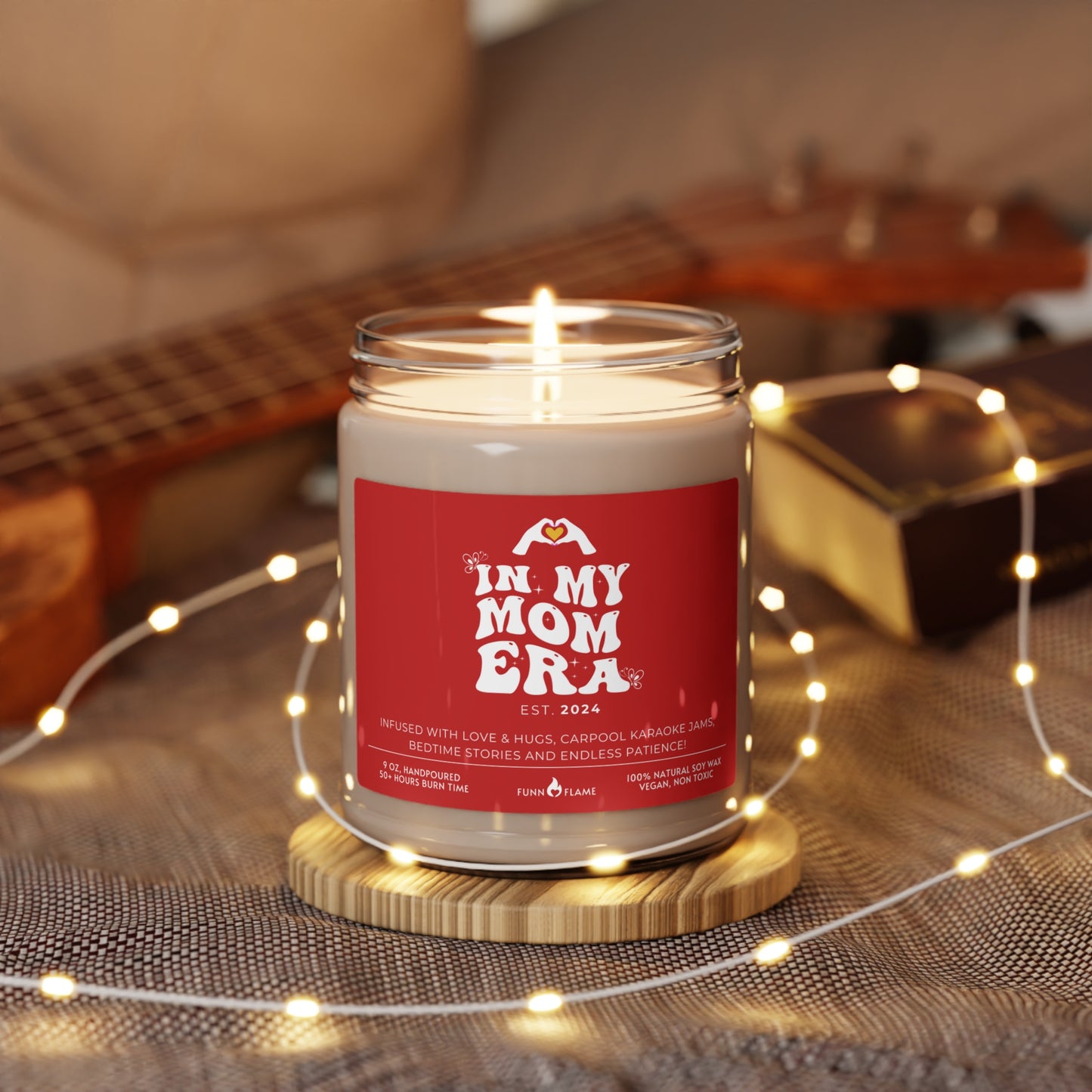 In My Mom Era Custom Candle, Gift For Moms, Personalized Scented Candle for Mom, New Mom Birthday, Baby Shower, Mother's Day Gift (Red) - HolidayShoppingFinds
