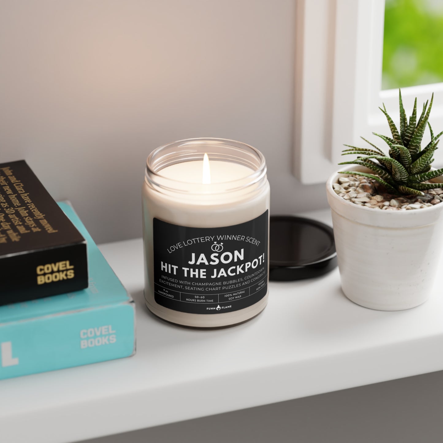 Hit the Jackpot Candle Funny Bachelor Bachelorette Bridal Gift (B) 100% Vegan Soy Wax Candle Eco-Friendly Long-Lasting Candle - HolidayShoppingFinds
