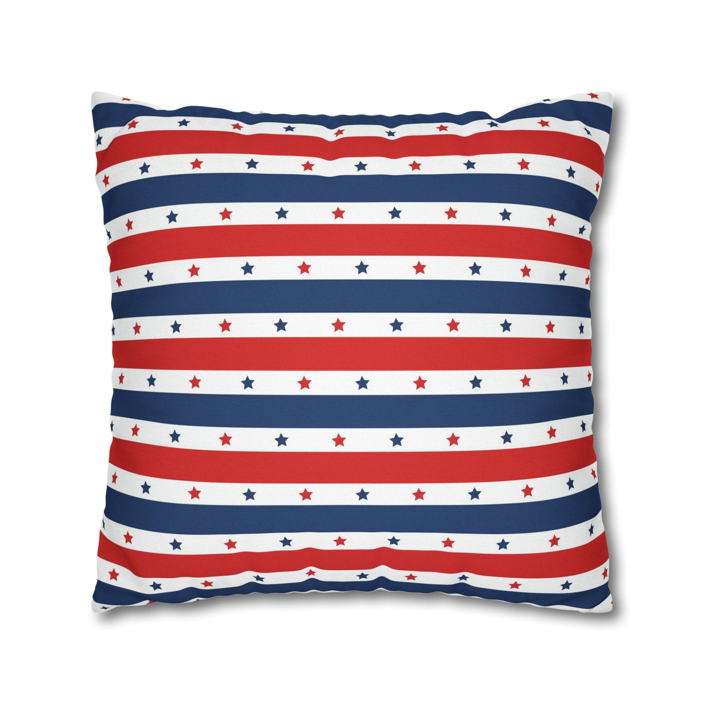 Patriotic Pillowcase, Stars & Stripes American Flag Accent Pillow Cover, Veterans 4th of July Memorial Day Home Decor - HolidayShoppingFinds