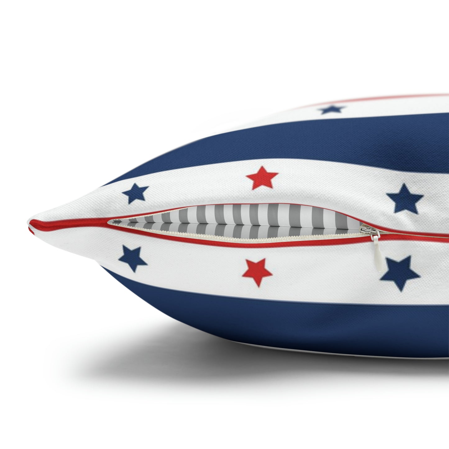 Patriotic Pillowcase, Stars & Stripes American Flag Accent Pillow Cover, Veterans 4th of July Memorial Day Home Decor - HolidayShoppingFinds