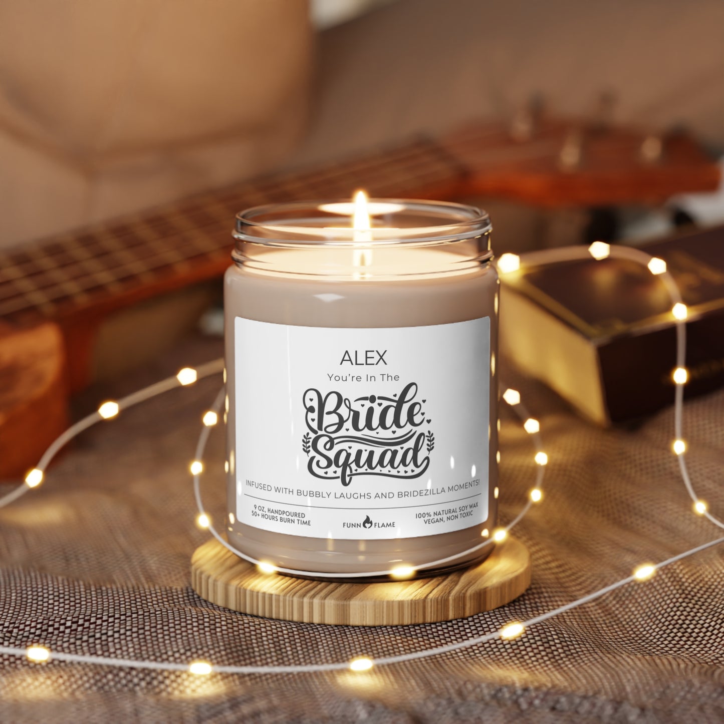 Personalized Bridesmaid Proposal Candle Gift, Bride Squad Gift (B) Bridal Party Gift, Besties, Candle Gift 100% Vegan Eco-Friendly - HolidayShoppingFinds