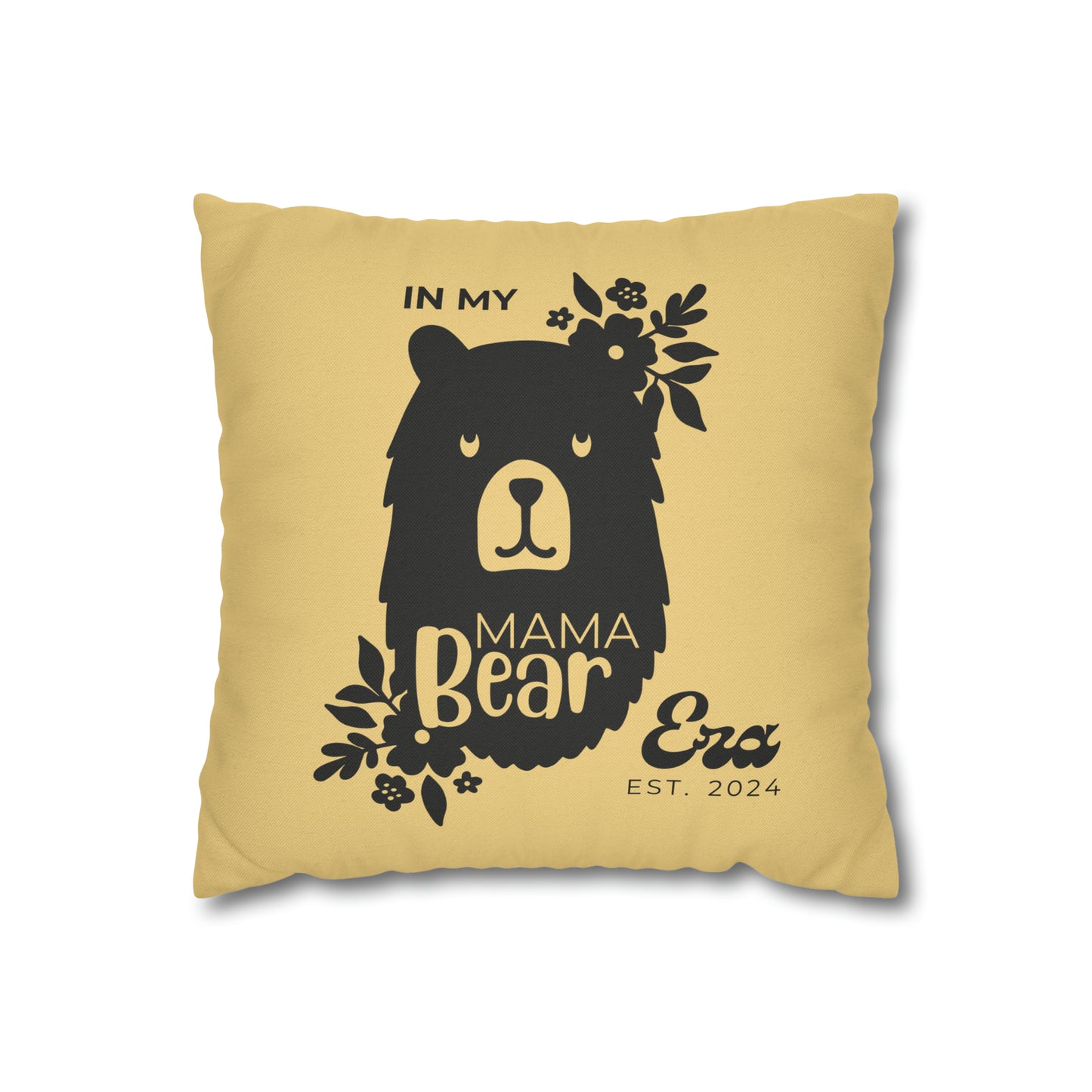 Personalized In My Mama Bear Era Pillowcase Buttery Yellow, Gift For Mom - HolidayShoppingFinds