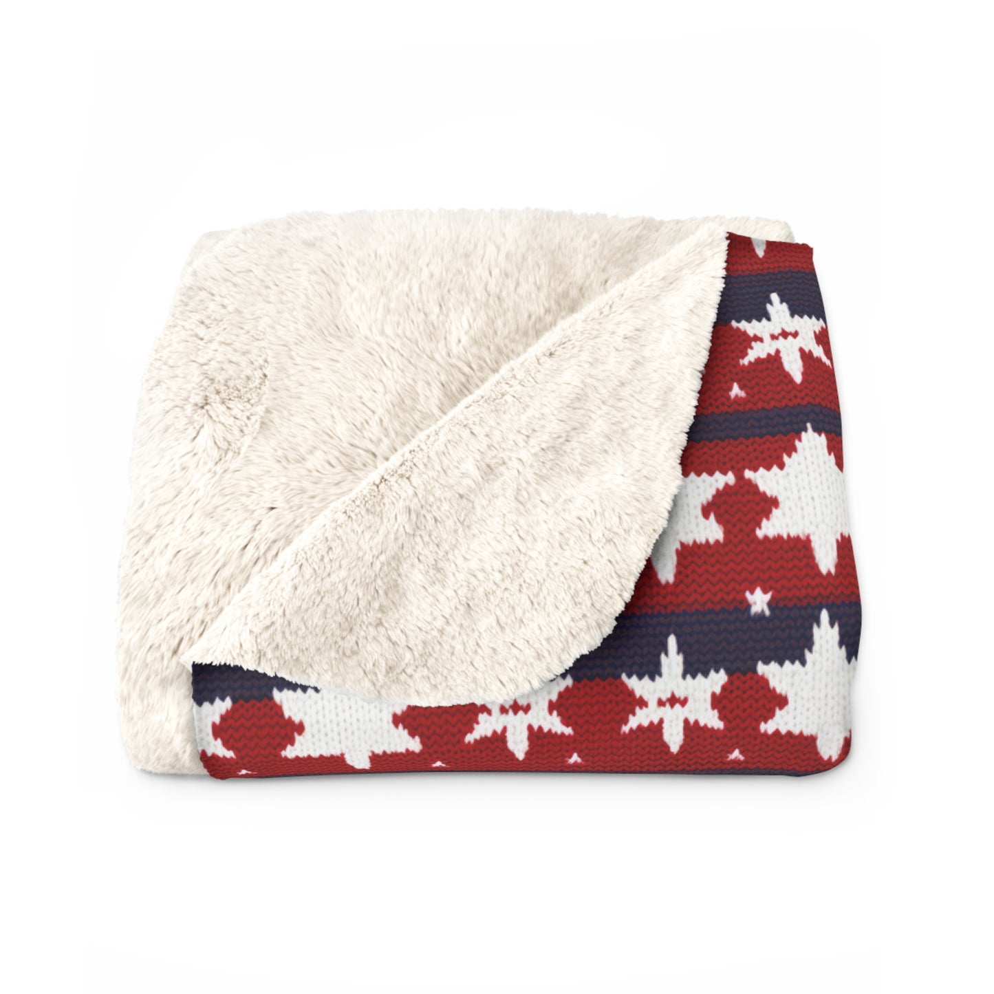 Patriotic Sherpa Blanket American Flag Blanket USA Red White & Blue Blanket Veterans 4th of July Memorial Day Home Decor - HolidayShoppingFinds