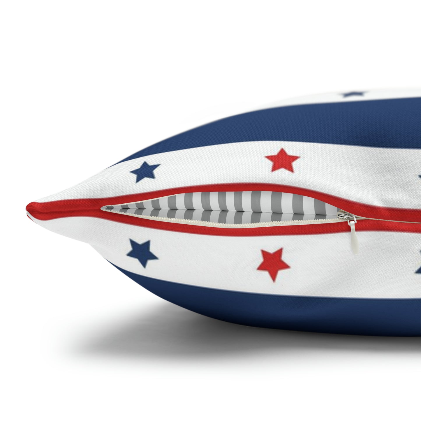 Patriotic Pillowcase, Stars & Stripes American Flag Accent Pillow Cover, Veterans 4th of July Memorial Day Home Decor - HolidayShoppingFinds