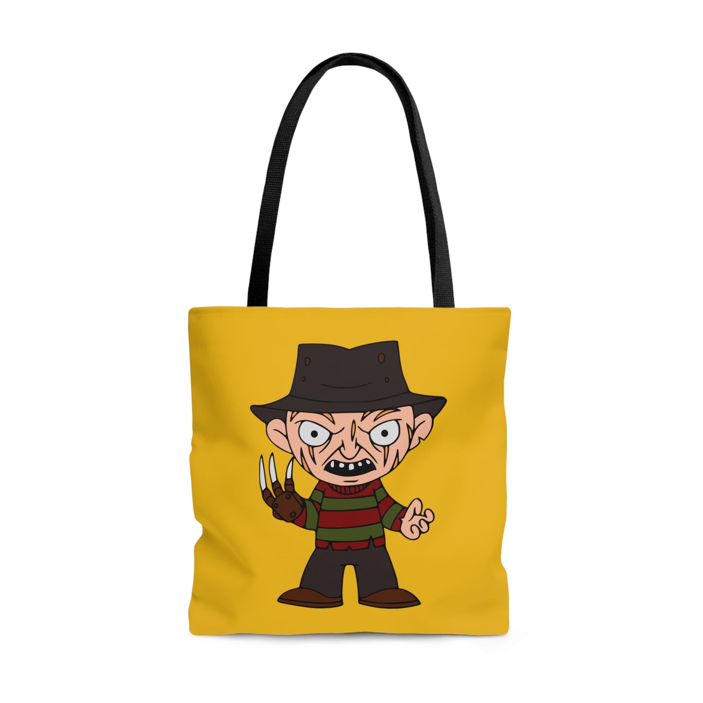 Nightmare on Elm Street Freddy Tote Bag, Halloween Handbag Yellow, Horror Movie Fan Gift, Trick or Treat Bag Large - HolidayShoppingFinds