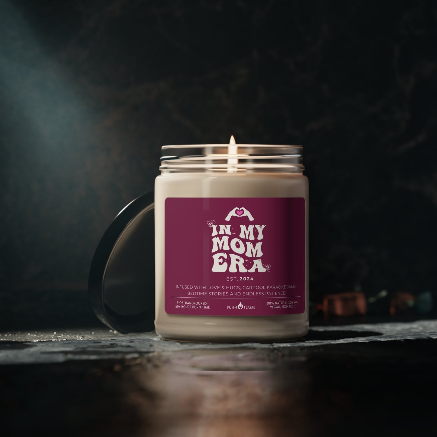 In My Mom Era Custom Candle, Gift For Moms, Personalized Scented Candle for Mom, New Mom Birthday, Baby Shower, Mother's Day Gift (Plum) - HolidayShoppingFinds