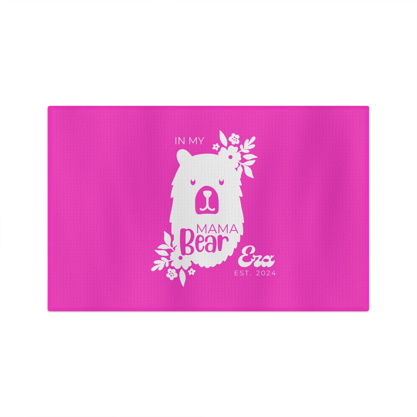 Personalized Mama Bear Kitchen Towel Pink, Custom Towel, Gift For Mom 16'' × 25'' - HolidayShoppingFinds