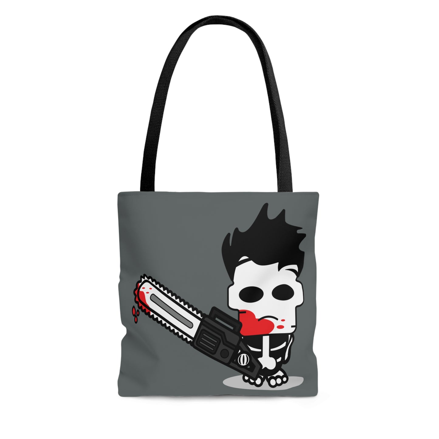 Leatherface Tote Bag, Texas Chainsaw Massacre Handbag, Halloween Trick or Treat Gray Bag Small - HolidayShoppingFinds