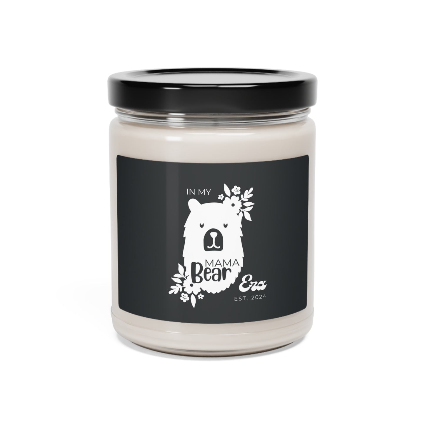 In My Mama Bear Era Candle, Personalized Gift for Mother, B&W 100% Vegan Soy Wax Scented Candle Eco-Friendly Long-Lasting Candle Christmas Warmth 9oz - HolidayShoppingFinds