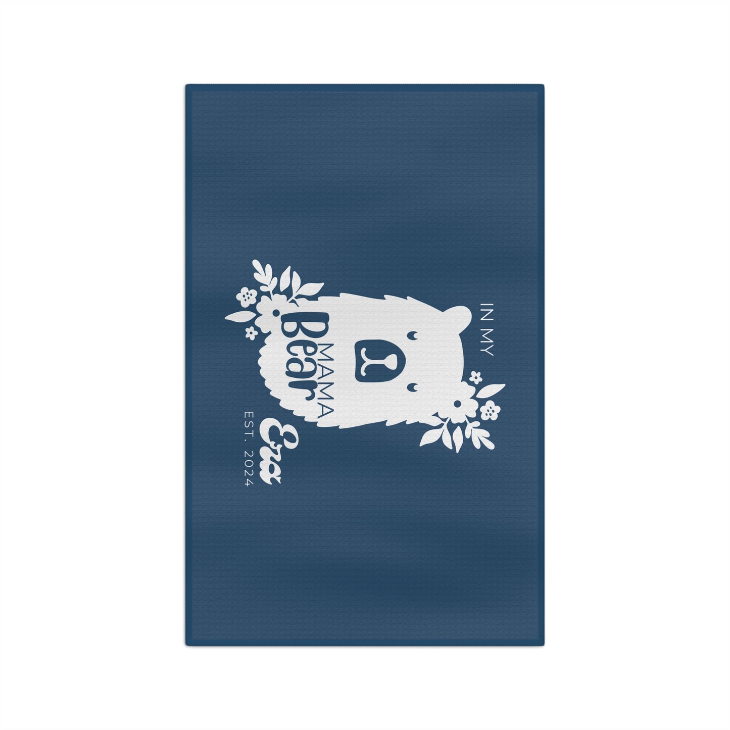 Personalized Mama Bear Kitchen Towel Blue, Custom Towel, Gift For Mom - HolidayShoppingFinds