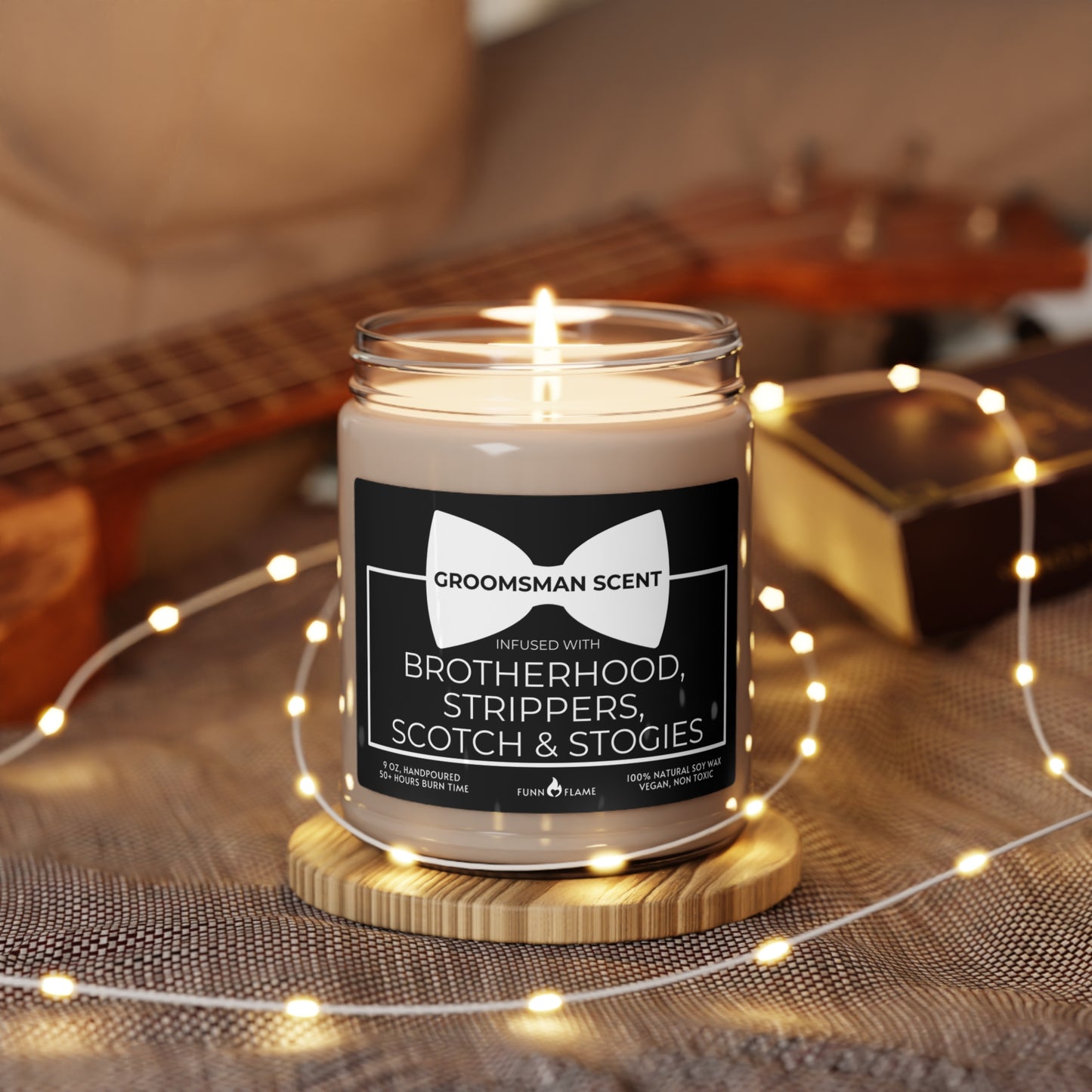 Groomsman Invitation, Wedding Groomsman Candle Gift Groomsmen Proposal Best Man Gift (C) Bridal Party Gift 100% Vegan Eco-Friendly Candle - HolidayShoppingFinds