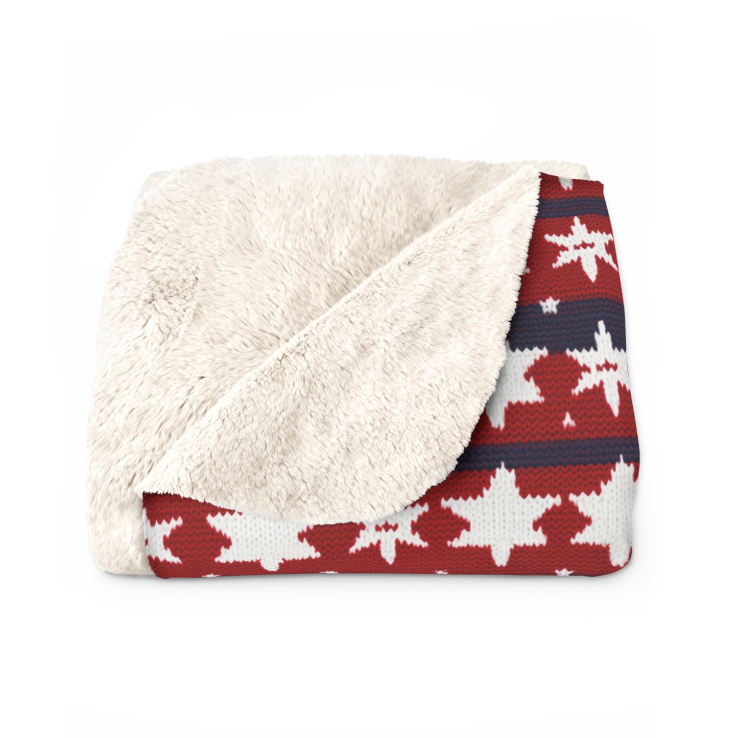 Patriotic Sherpa Blanket American Flag Blanket USA Red White & Blue Blanket Veterans 4th of July Memorial Day Home Decor - HolidayShoppingFinds