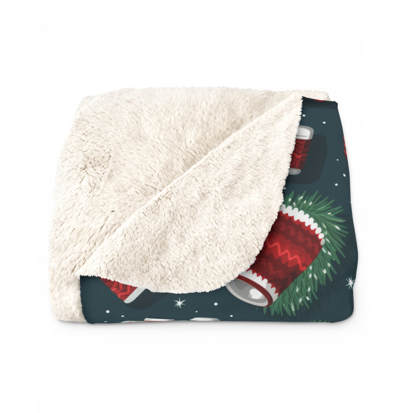 Vintage Cameras Sherpa Blanket, Retro Green Throw Blanket, Photography Lover Photographer Gift - HolidayShoppingFinds