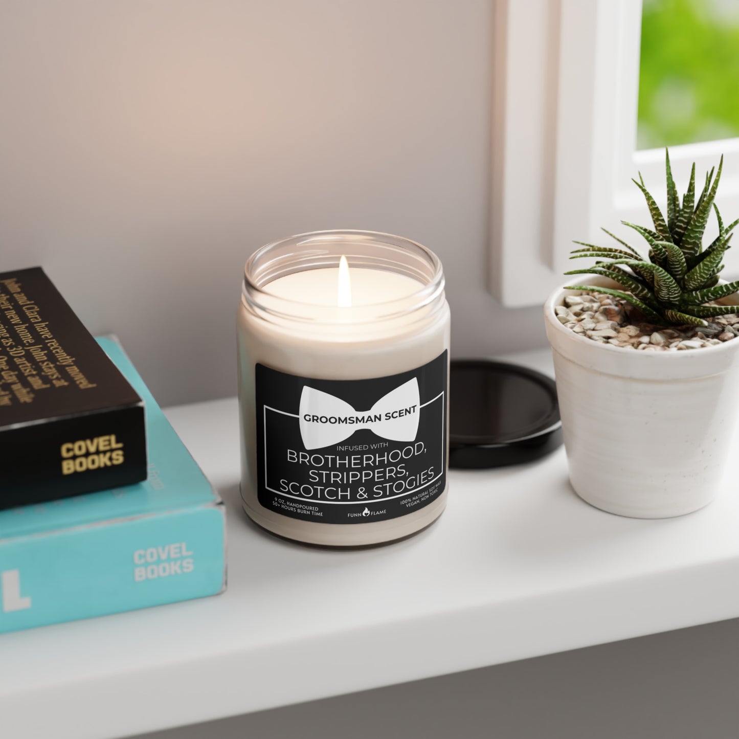 Groomsman Invitation, Wedding Groomsman Candle Gift Groomsmen Proposal Best Man Gift (C) Bridal Party Gift 100% Vegan Eco-Friendly Candle - HolidayShoppingFinds
