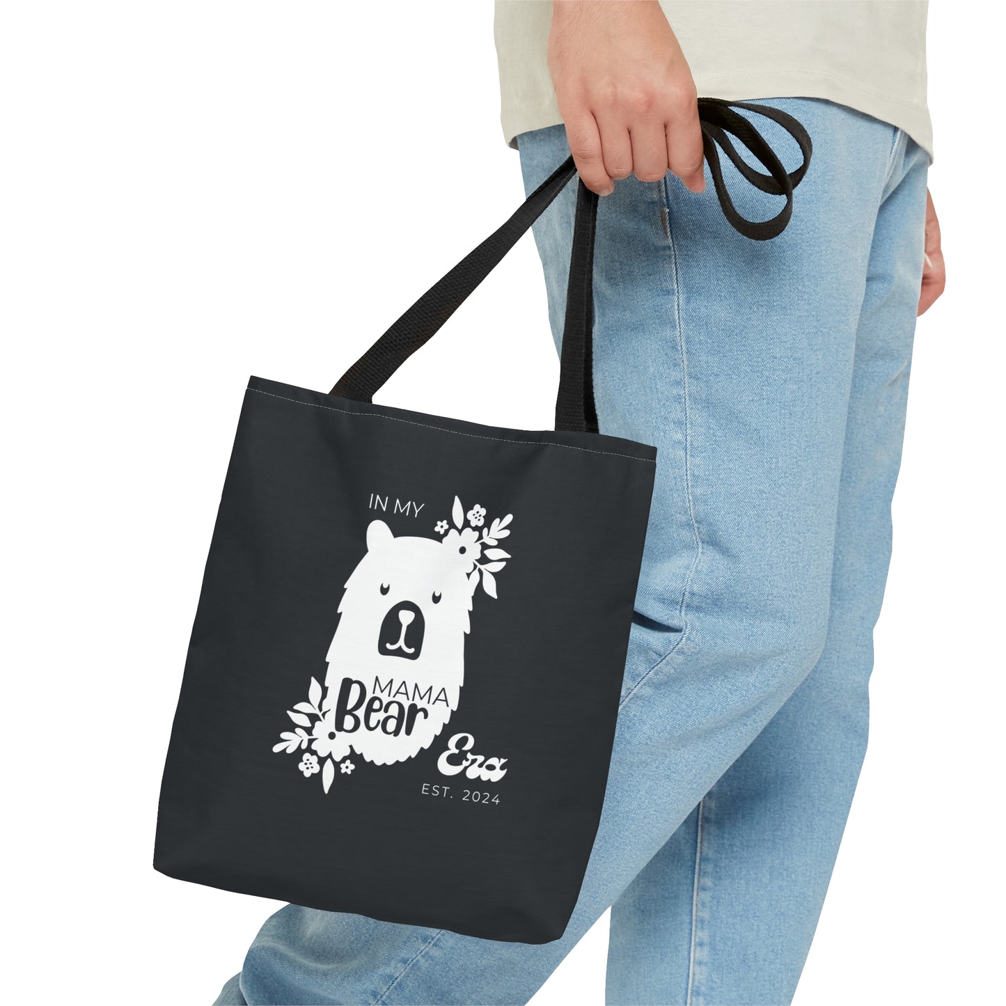 Personalized In My Mama Bear Era Tote Bag Gray Gift For Mom - HolidayShoppingFinds