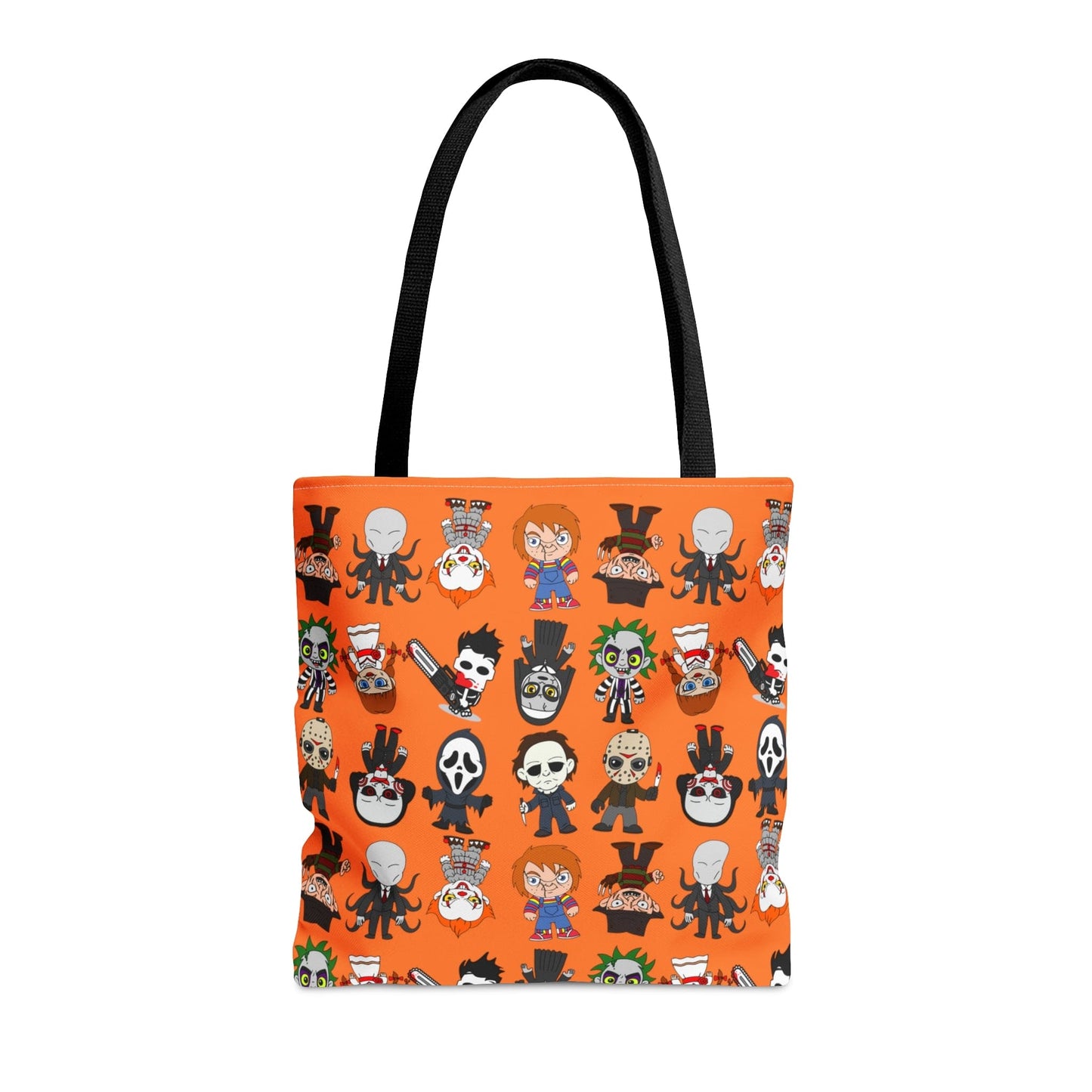 Halloween Killers Tote Bag, Horror Movie Villains Handbag, Horror Movie Fan Gift, Trick or Treat Orange Bag - HolidayShoppingFinds