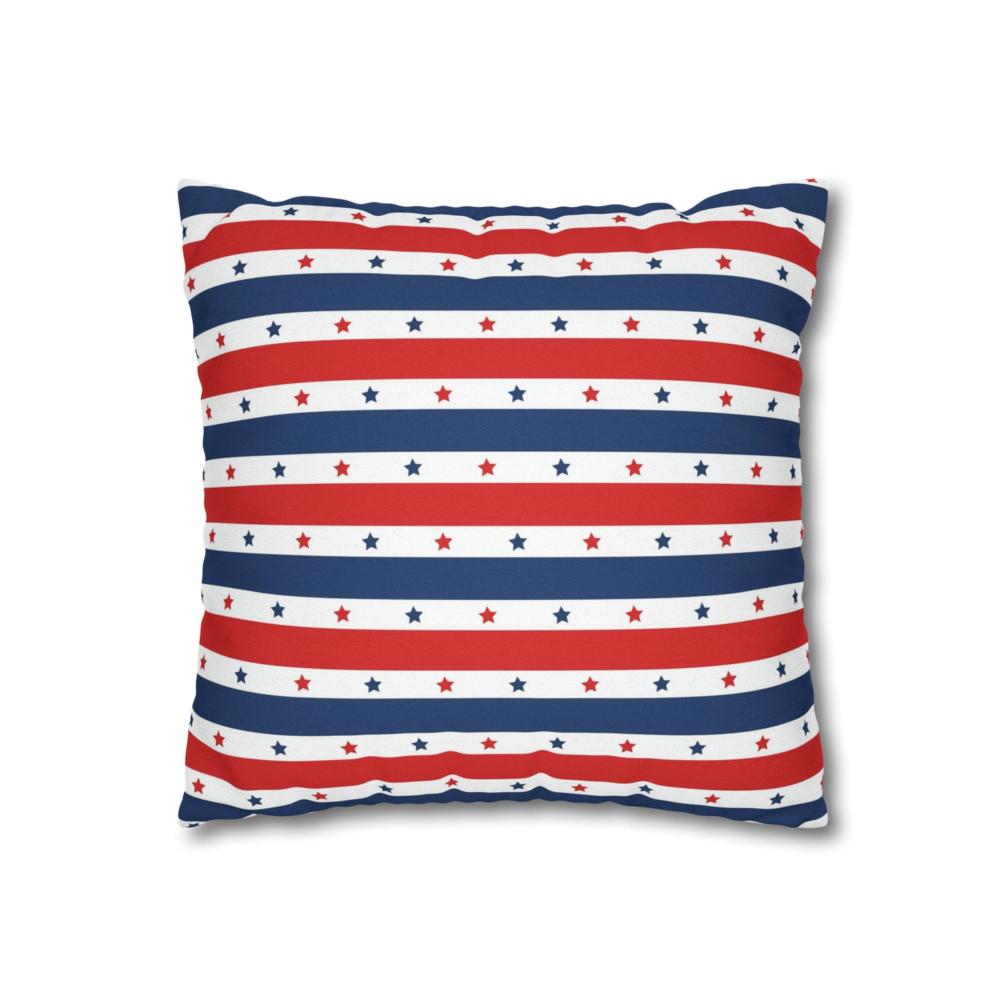 Patriotic Pillowcase, Stars & Stripes American Flag Accent Pillow Cover, Veterans 4th of July Memorial Day Home Decor - HolidayShoppingFinds