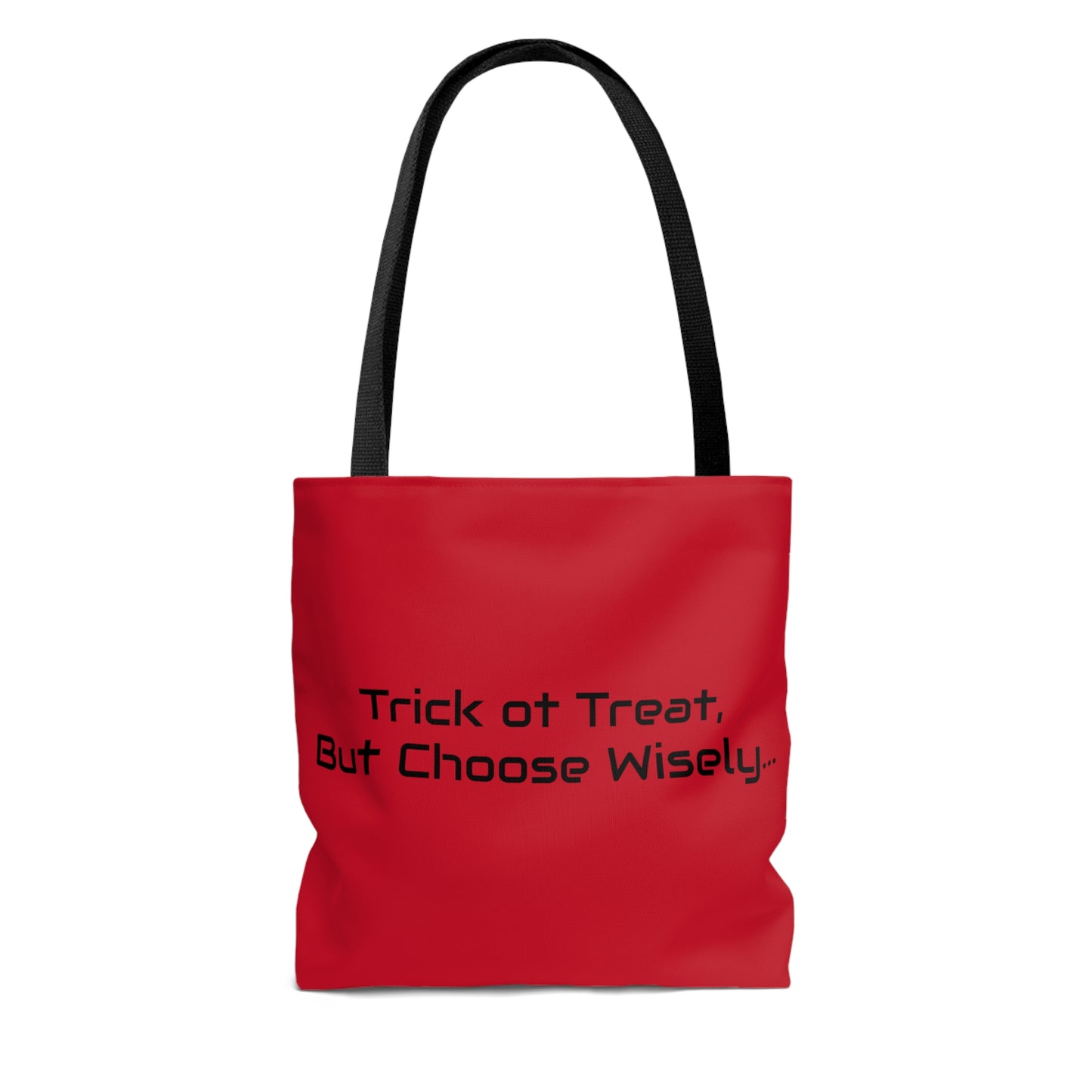 Saw Jigsaw Tote Bag, Halloween Horror Movie Fan Red Bag, Choose Wisely, Trick ot Treat Bag - HolidayShoppingFinds