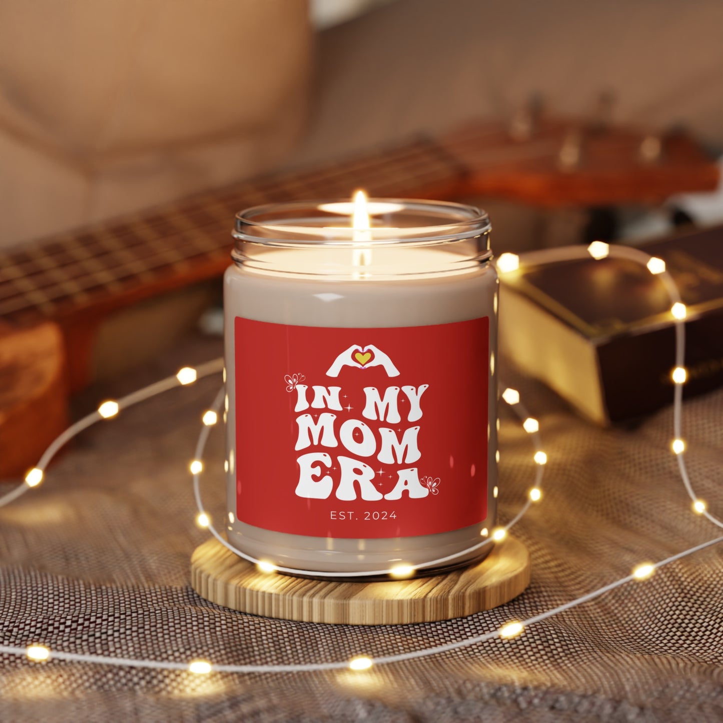 In My Mom Era Candle, Personalized Gift for Mother, Red 100% Vegan Soy Wax Scented Candle, Eco-Friendly Candle - HolidayShoppingFinds