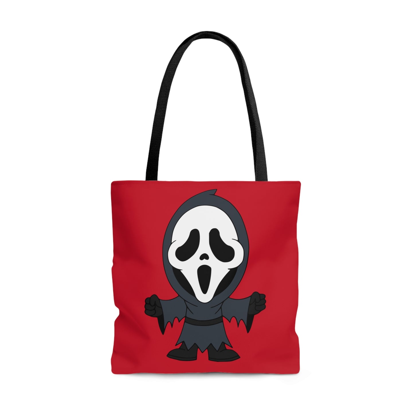 Ghostface Scream Tote Bag, Halloween Red Handbag, Horror Movie Fan Gift, Trick or Treat Bag Large - HolidayShoppingFinds