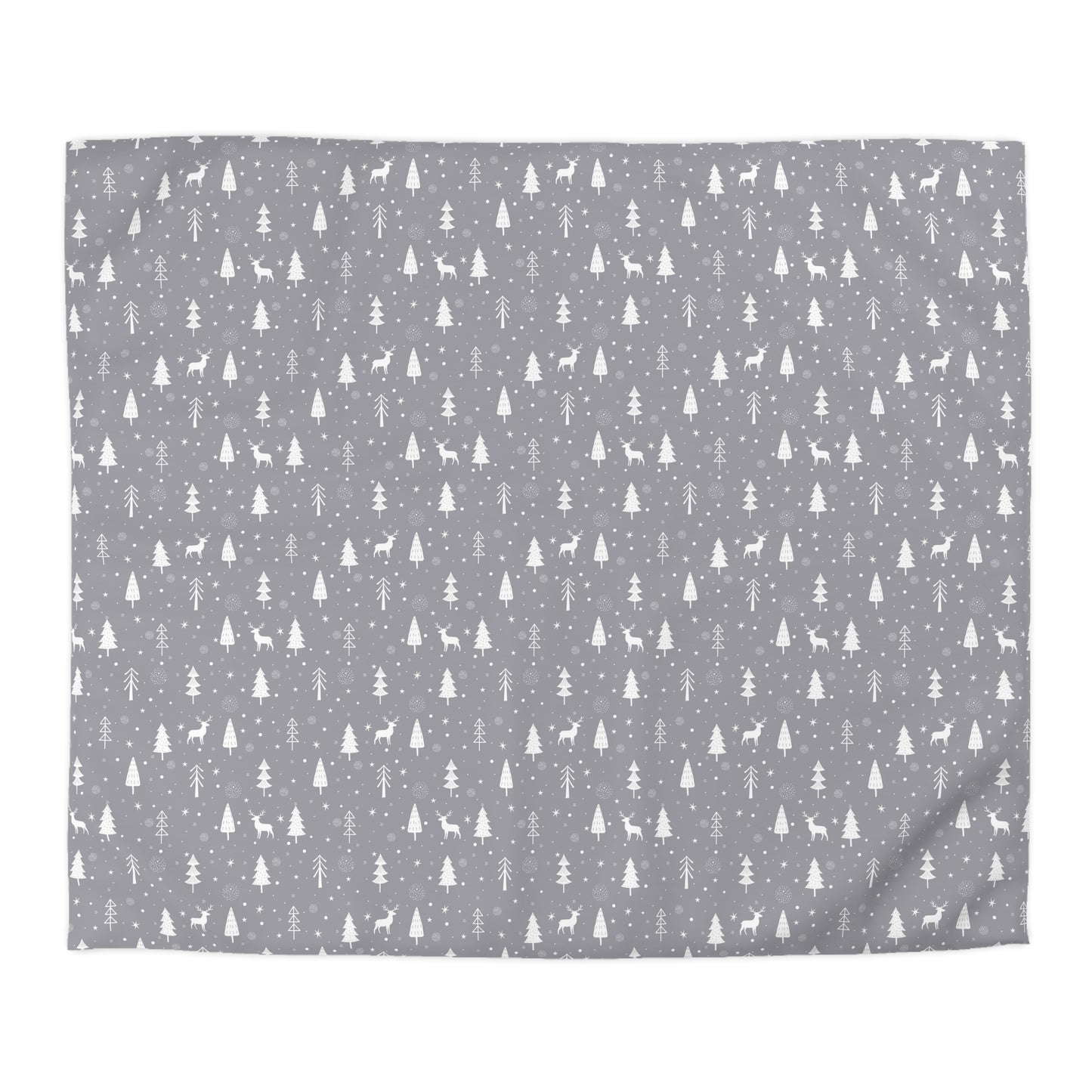 Christmas Duvet Cover, Holiday Reindeer Bedding Winter Wonderland Twin/TwinXL/Queen/King Duvet - HolidayShoppingFinds