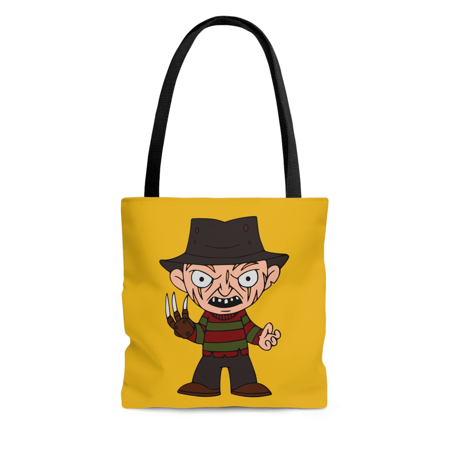 Nightmare on Elm Street Freddy Tote Bag, Halloween Handbag Yellow, Horror Movie Fan Gift, Trick or Treat Bag Small - HolidayShoppingFinds