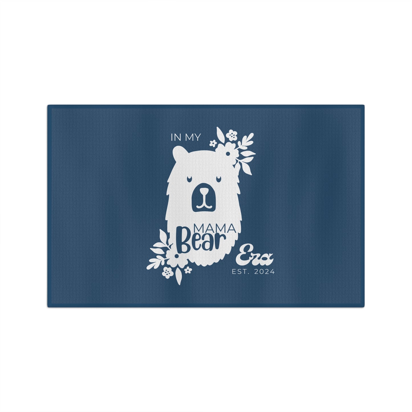Personalized Mama Bear Kitchen Towel Blue, Custom Towel, Gift For Mom 16'' × 25'' - HolidayShoppingFinds