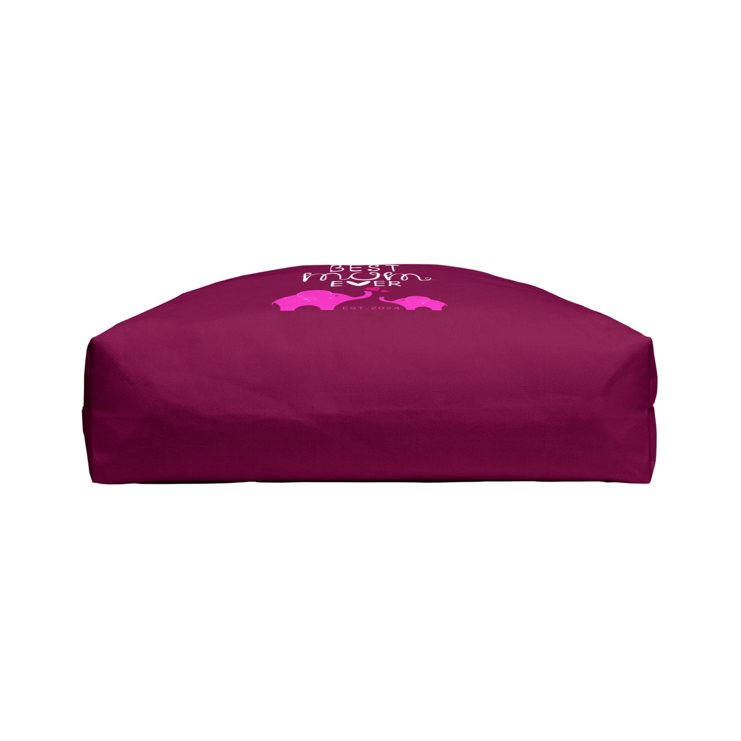 Personalized Best Mom Ever Weekender Bag for Mom, Pink Baby Elephants Tote Bag - HolidayShoppingFinds