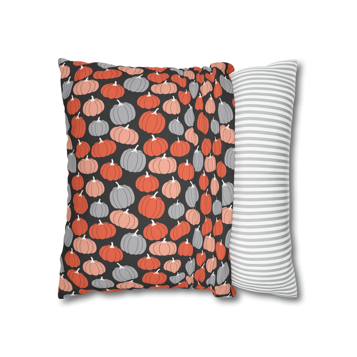 Pumpkins Square Pillow Case Throw Cover, Fall Accent Pillow - HolidayShoppingFinds