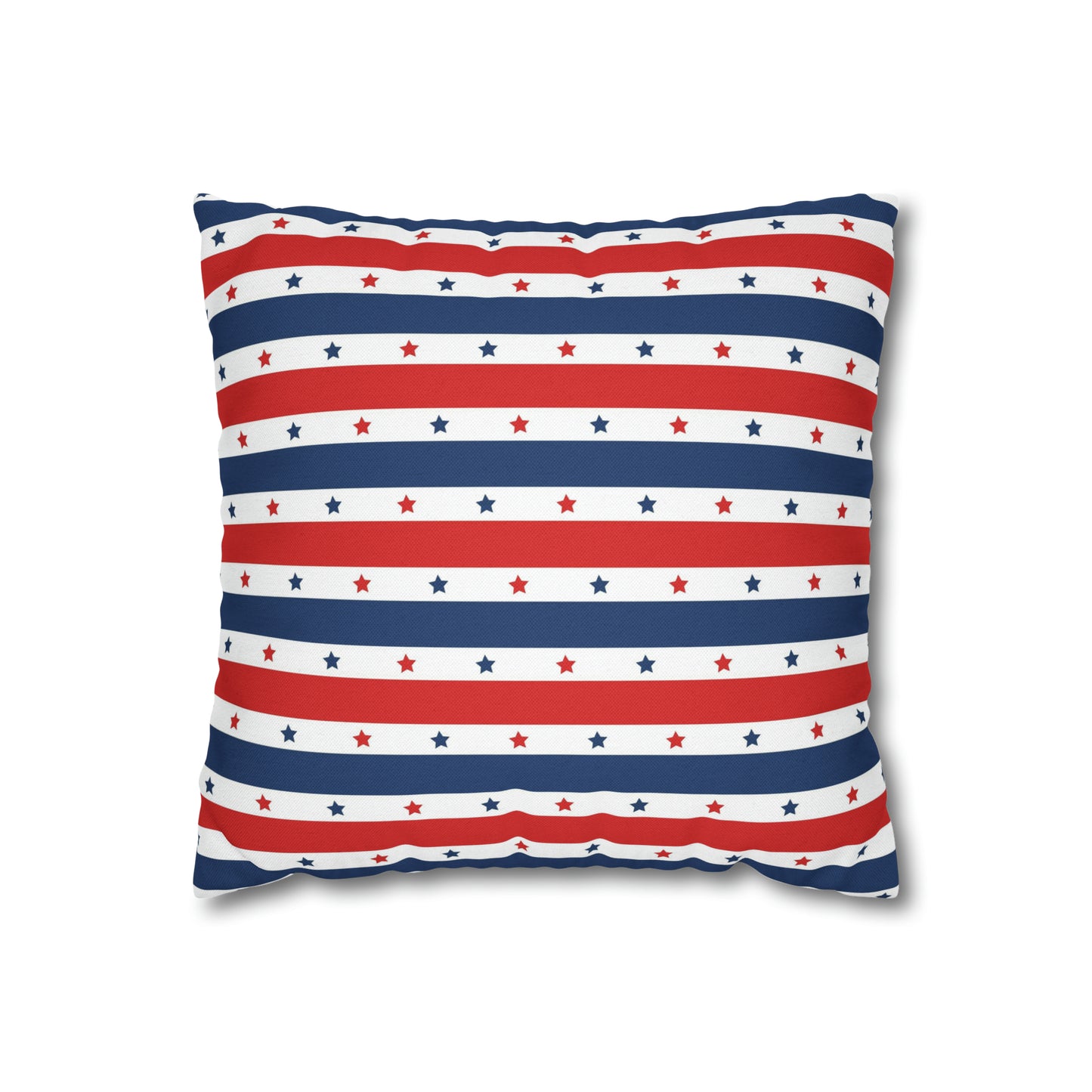 Patriotic Pillowcase, Stars & Stripes American Flag Accent Pillow Cover, Veterans 4th of July Memorial Day Home Decor - HolidayShoppingFinds
