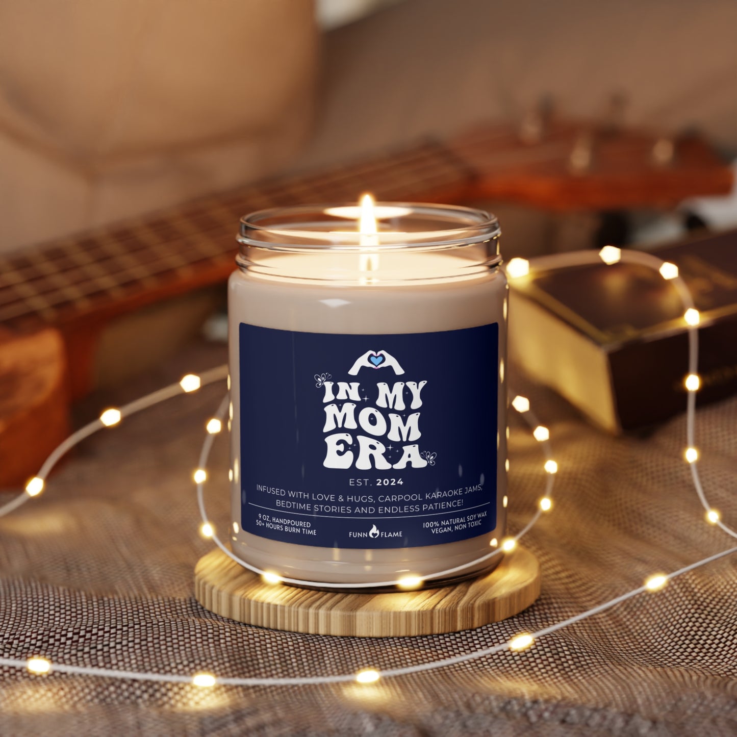 In My Mom Era Custom Candle, Gift For Moms, Personalized Scented Candle for Mom, New Mom Birthday, Baby Shower, Mother's Day Gift (Blue) - HolidayShoppingFinds