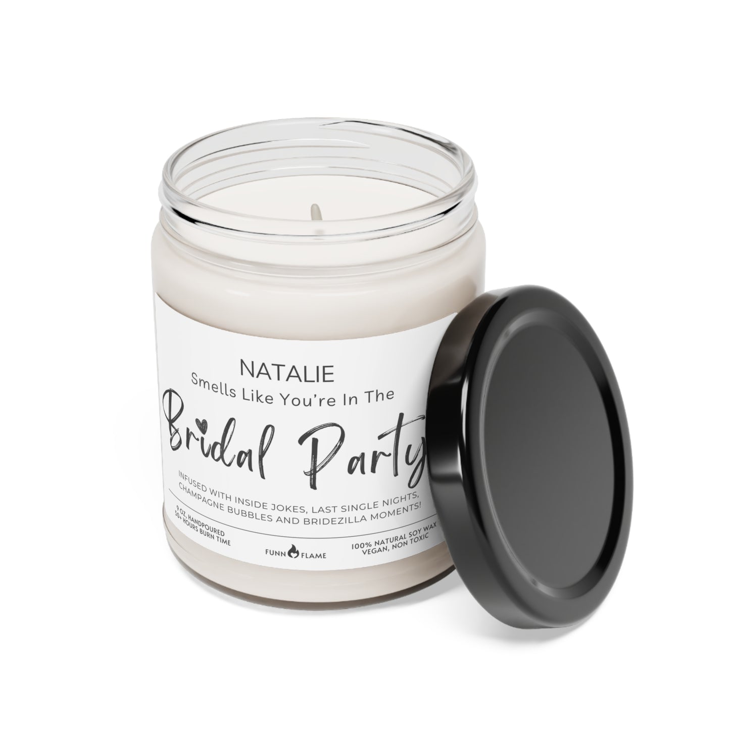 Custom Bridesmaid Gift Candle, Smells Like, Bridal Party Gift Candle (A) Besties, Candle Gift 100% Vegan Eco-Friendly - HolidayShoppingFinds