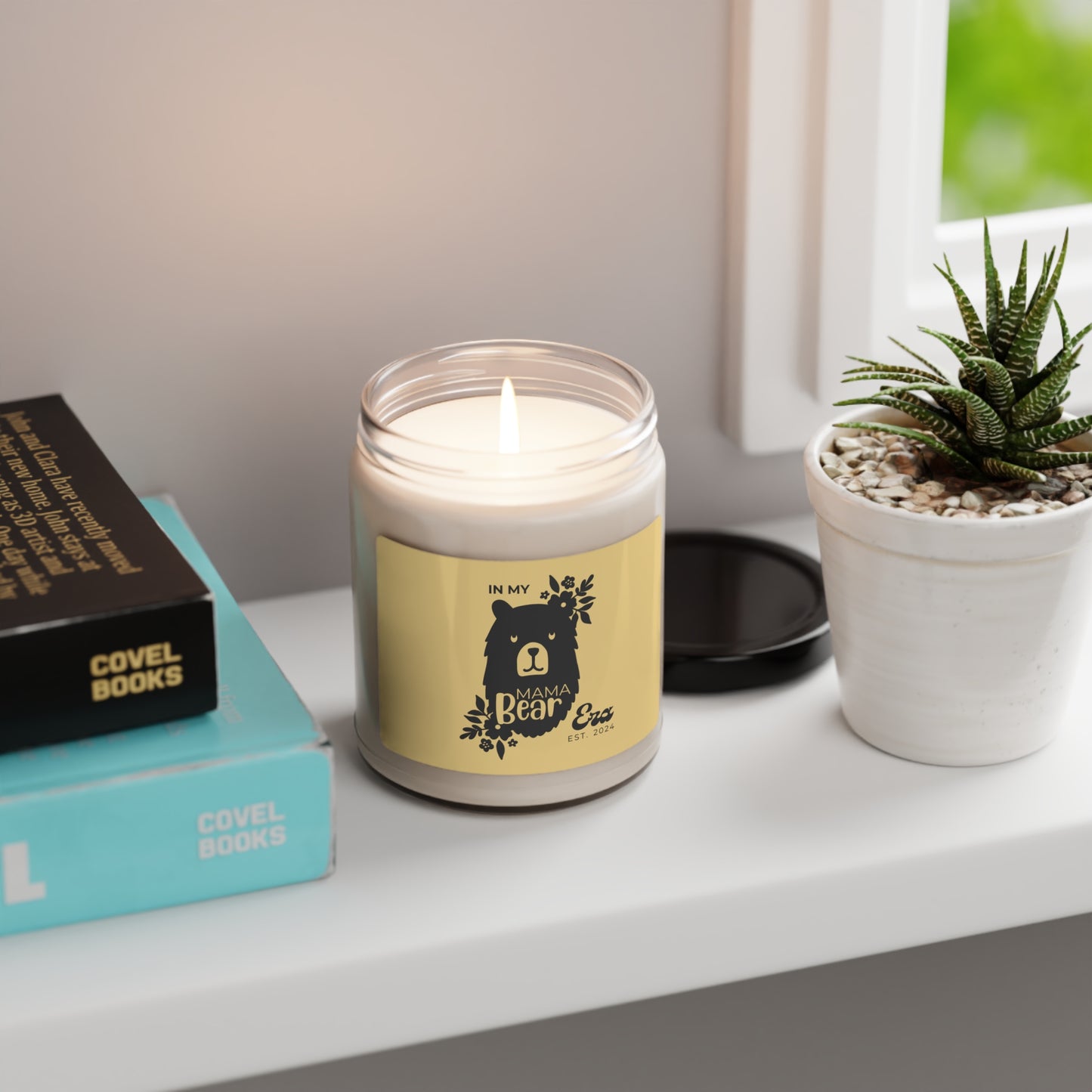 In My Mama Bear Era Candle, Personalized Gift for Mother Yellow 100% Vegan Soy Wax Scented Candle Eco-Friendly Long-Lasting Candle - HolidayShoppingFinds