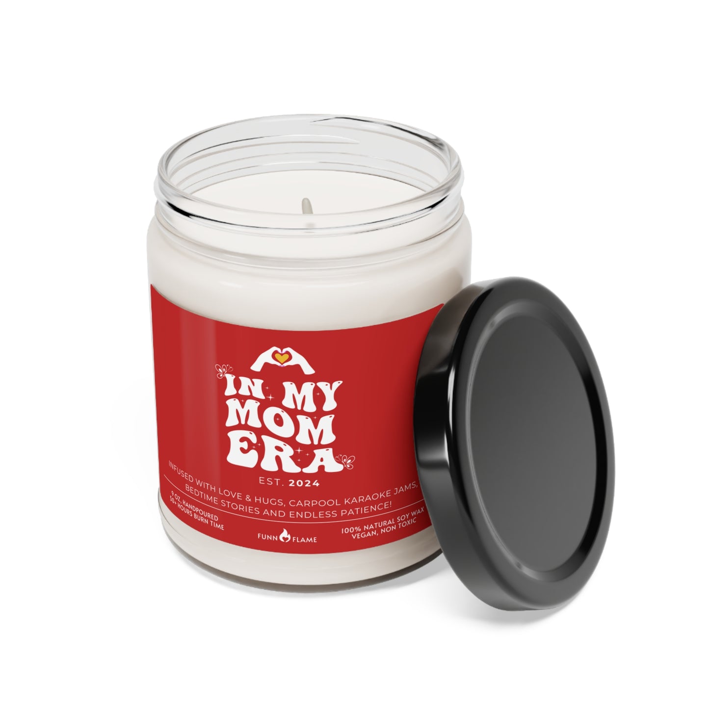 In My Mom Era Custom Candle, Gift For Moms, Personalized Scented Candle for Mom, New Mom Birthday, Baby Shower, Mother's Day Gift (Red) - HolidayShoppingFinds