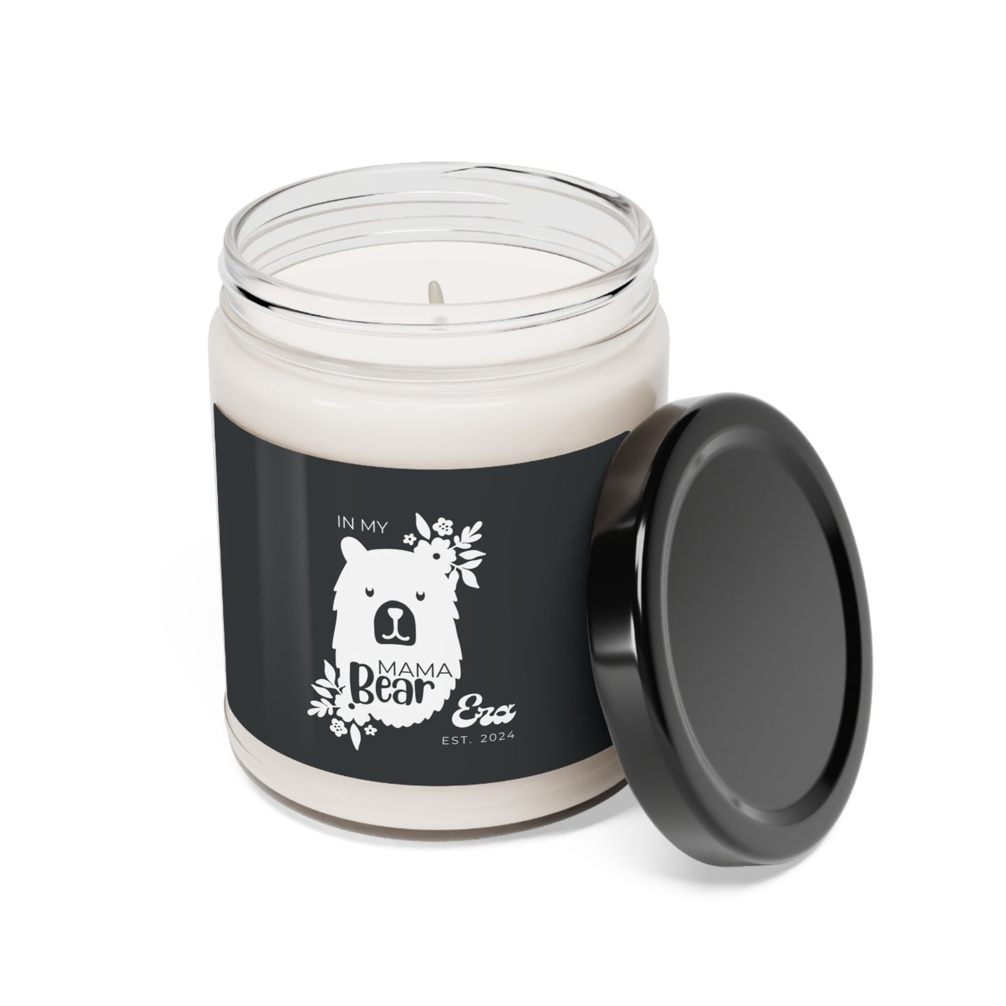 In My Mama Bear Era Candle, Personalized Gift for Mother, B&W 100% Vegan Soy Wax Scented Candle Eco-Friendly Long-Lasting Candle - HolidayShoppingFinds