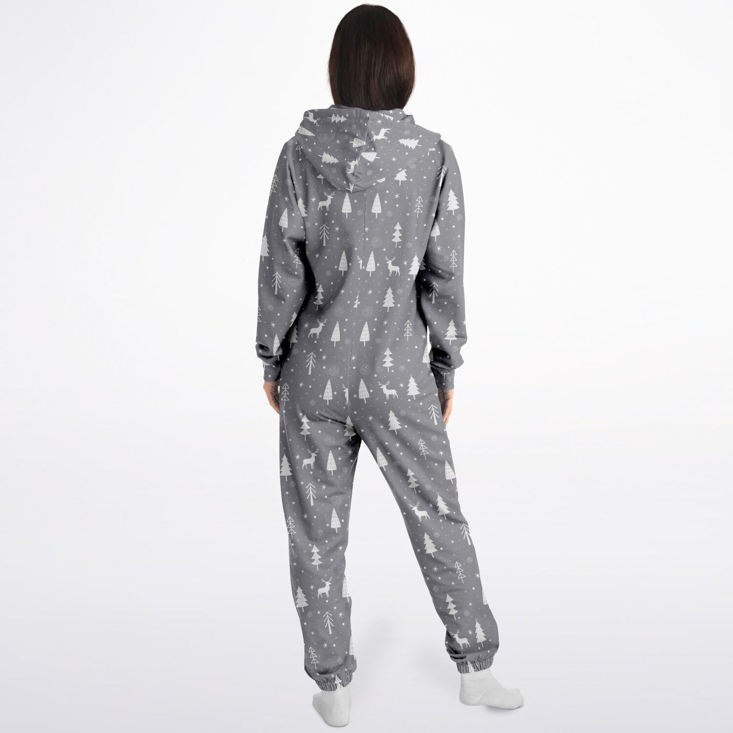 Gray Winter's Tale Jumpsuit Adult Onesie Gender-Neutral Athletic PJs - HolidayShoppingFinds
