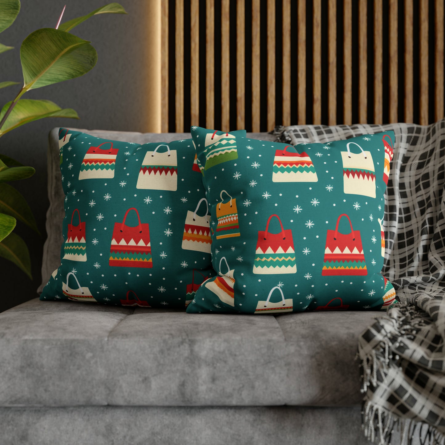 Holiday Shopaholic Gift Pillowcase, Add to Cart Pillow Case, Holiday Shopping Pillow Cover, Holiday Gift - HolidayShoppingFinds