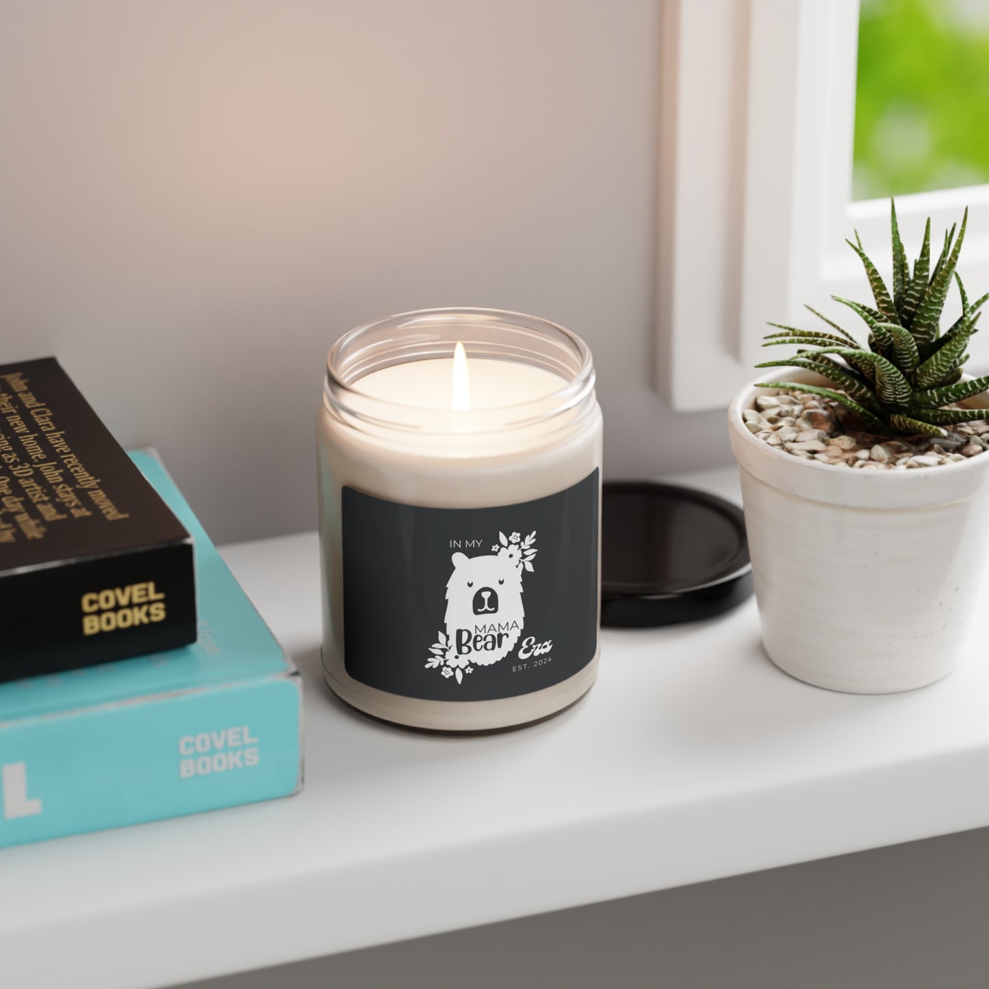 In My Mama Bear Era Candle, Personalized Gift for Mother, B&W 100% Vegan Soy Wax Scented Candle Eco-Friendly Long-Lasting Candle - HolidayShoppingFinds