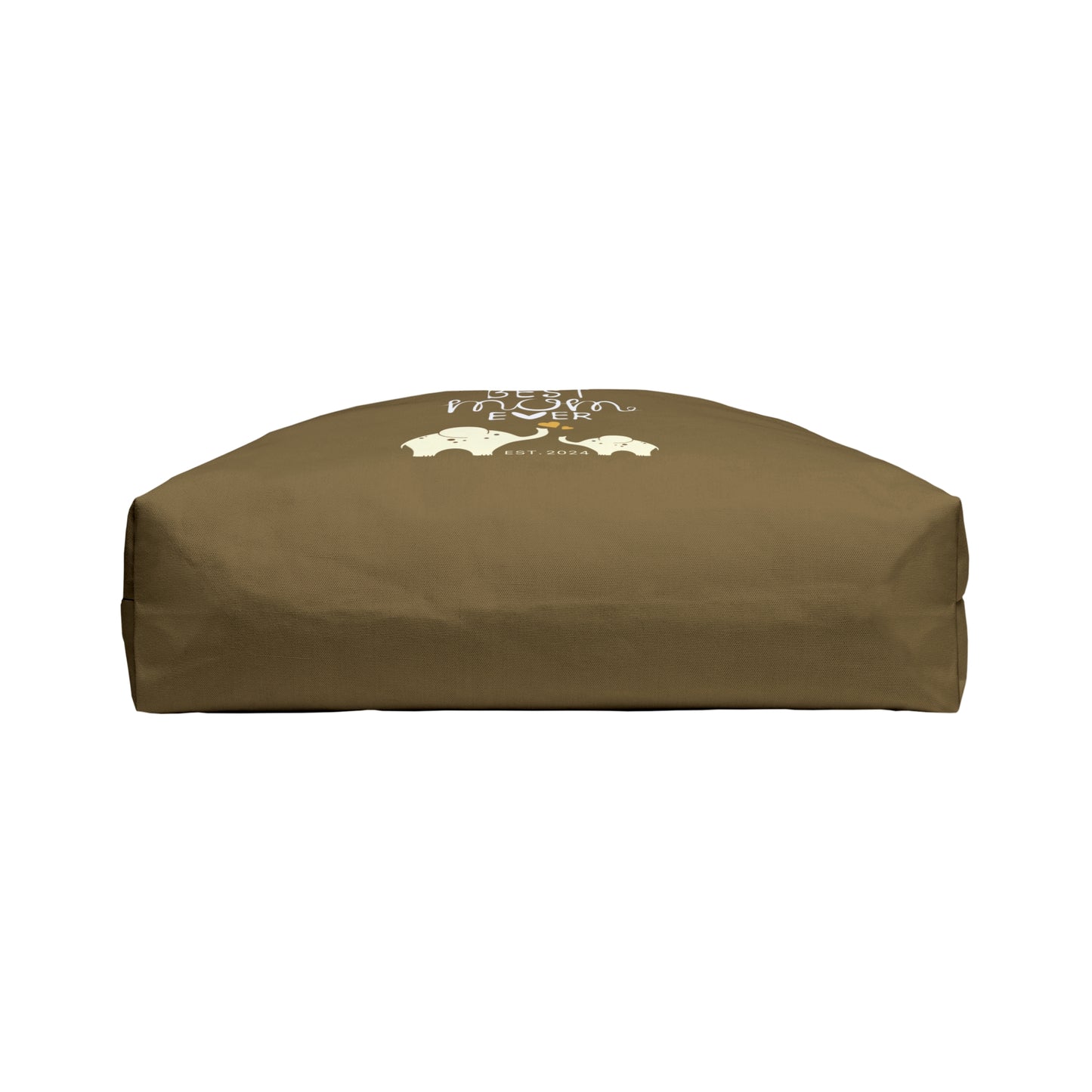 Personalized Best Mom Ever Weekender Bag for Mom, Khaki Baby Elephants Tote Bag - HolidayShoppingFinds