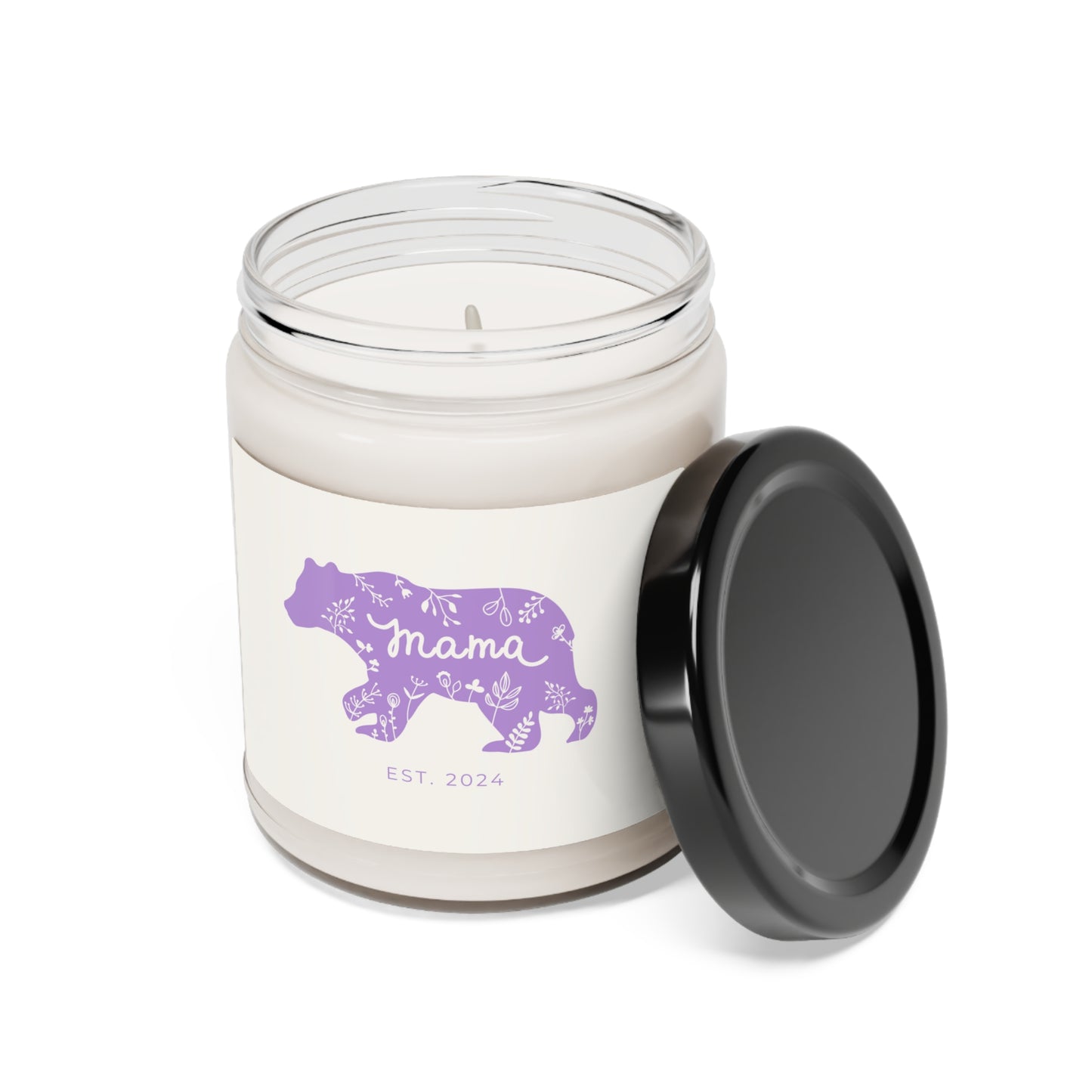 Personalized MAMA Candle, Gift For Mother, Mama Bear Candle Lavender 100% Vegan Soy Wax Candle Eco-Friendly Long-Lasting Candle - HolidayShoppingFinds