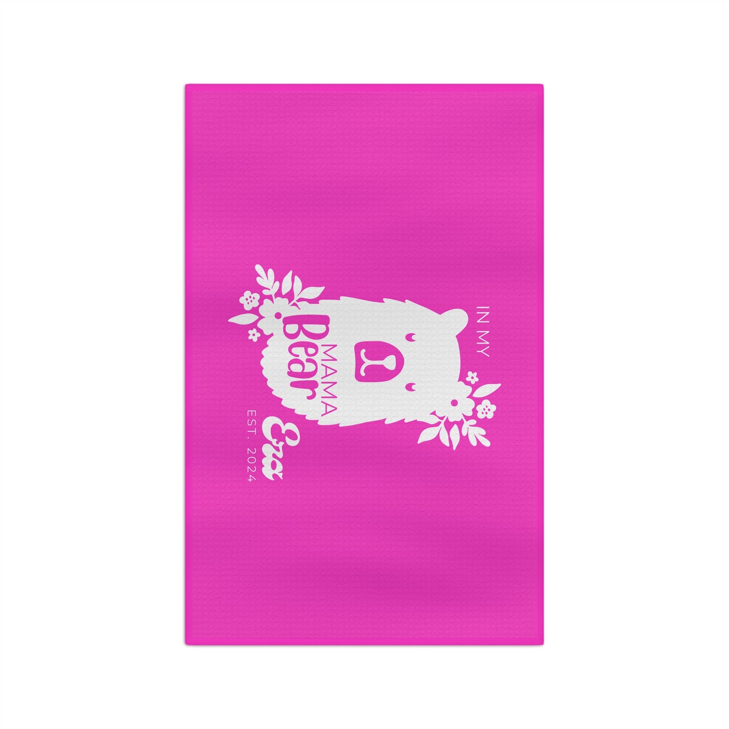 Personalized Mama Bear Kitchen Towel Pink, Custom Towel, Gift For Mom - HolidayShoppingFinds