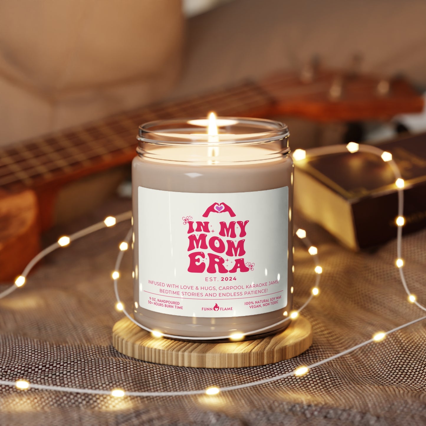 In My Mom Era Custom Candle, Gift For Moms, Personalized Scented Candle for Mom, New Mom Birthday, Baby Shower, Mother's Day Gift (Pink) - HolidayShoppingFinds