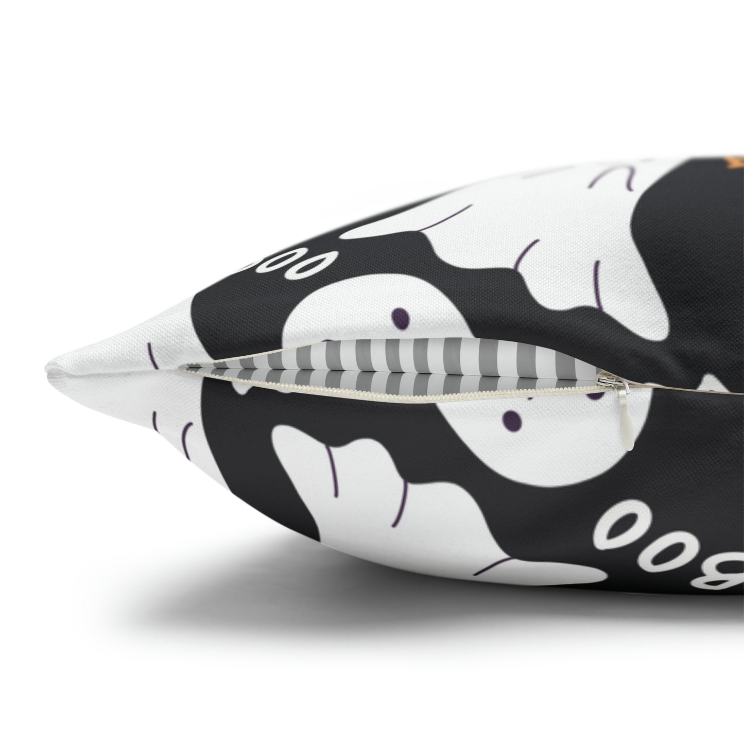 BOO Ghost Decorative Pillowcase Halloween Ghost Spooky Sofa Pillow B&W - HolidayShoppingFinds