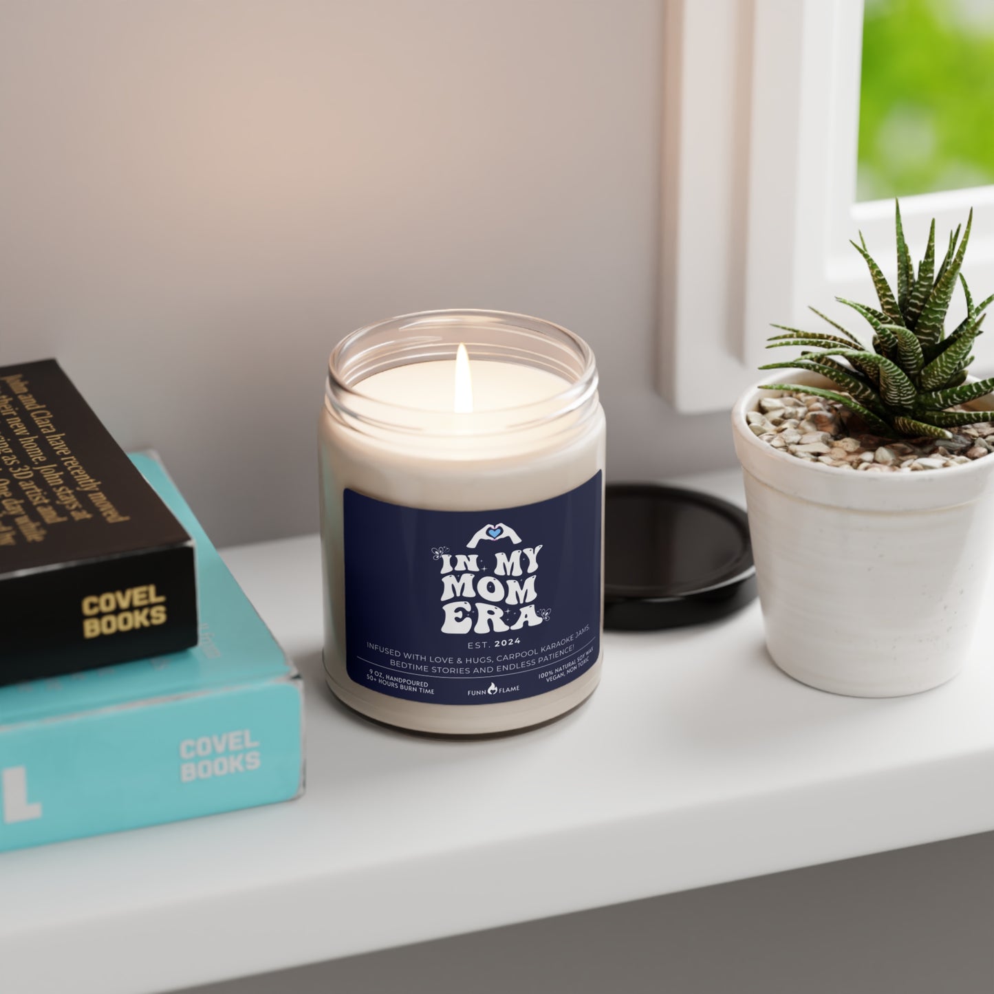 In My Mom Era Custom Candle, Gift For Moms, Personalized Scented Candle for Mom, New Mom Birthday, Baby Shower, Mother's Day Gift (Blue) - HolidayShoppingFinds