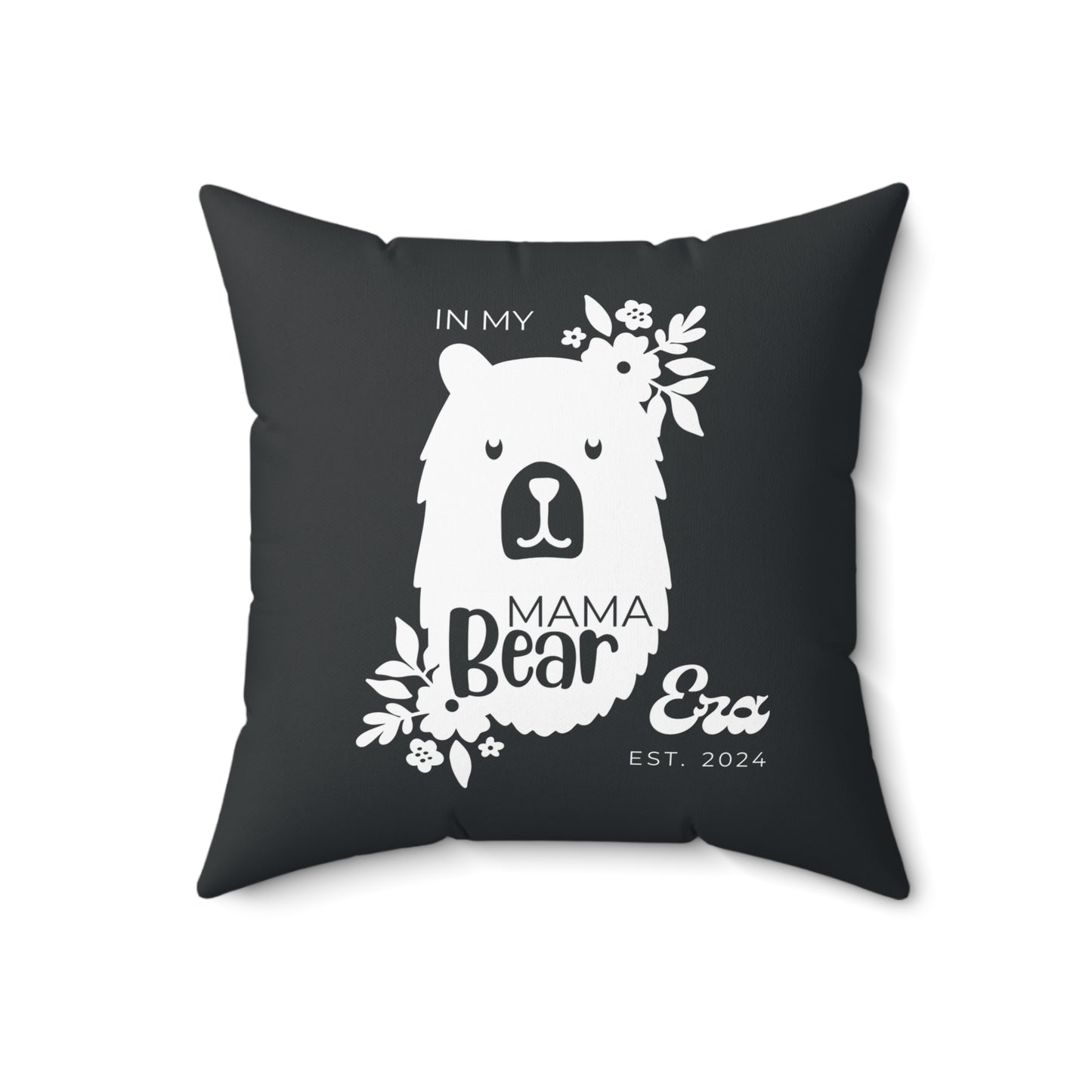Personalized In My Mama Bear Era Pillow with Insert Beige Gift For Mom 18" × 18" - HolidayShoppingFinds